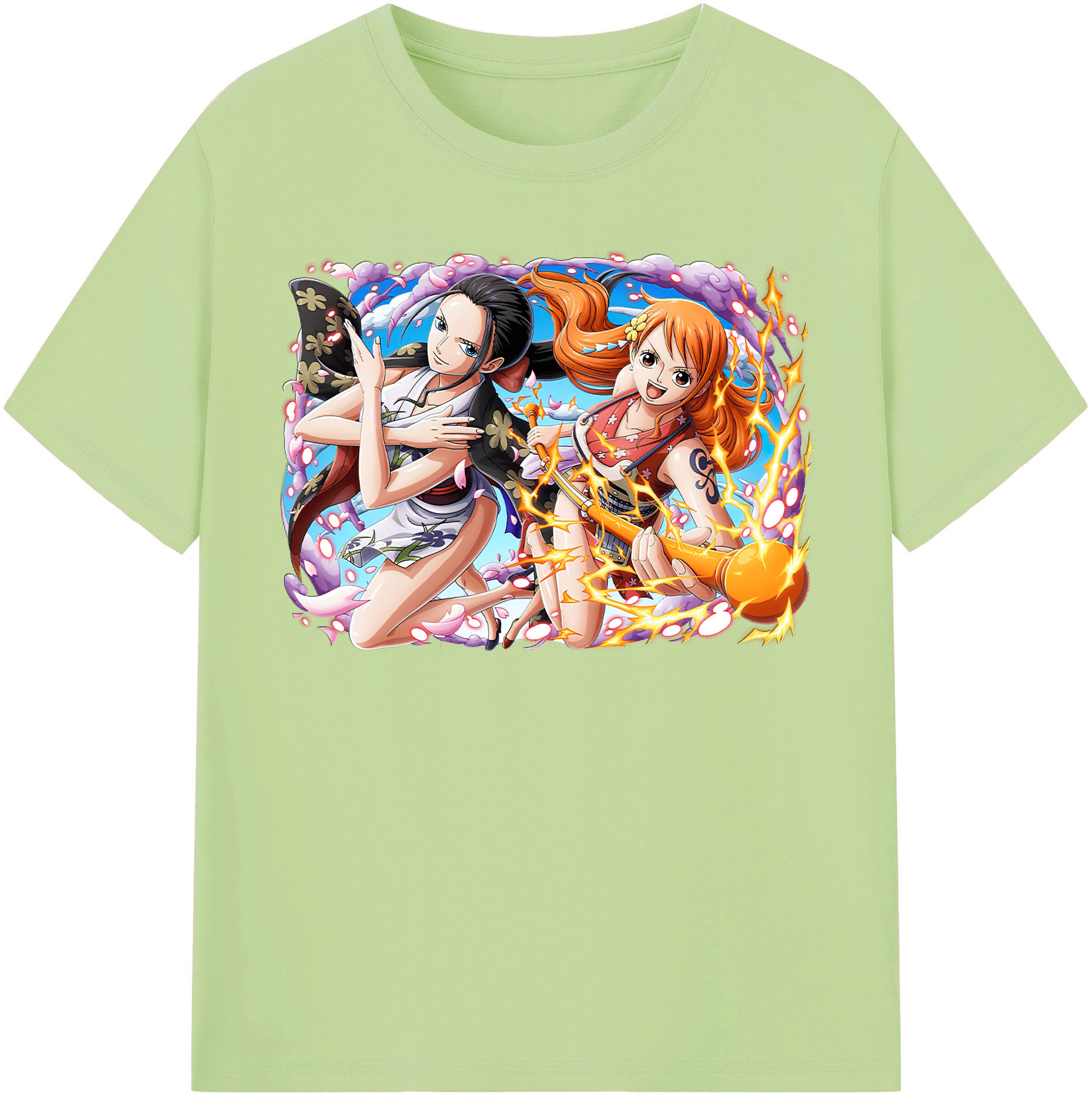 ワンピース ナミ ONE PIECE Nami 綿100％半袖Tシャツ（フロントプリント）
